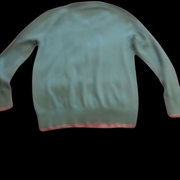 Perry Ellis Spruce Green v neck pullover er sweater sz M/M cotton poly blend - Picture 2 of 11